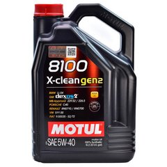 Моторное масло Motul 8100 X-clean gen2 5W-40 (5Л, синтетическое), Франция