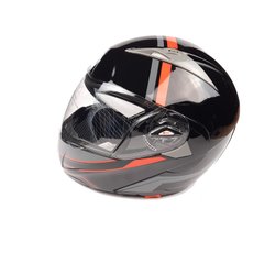 Шлем трансформер VLAND (size: M, 158) черно-красный