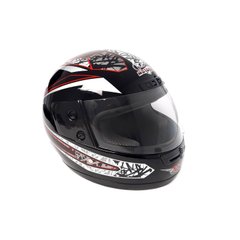 Шлем закрытый WLT-106 (size: M, черный) MotoTech