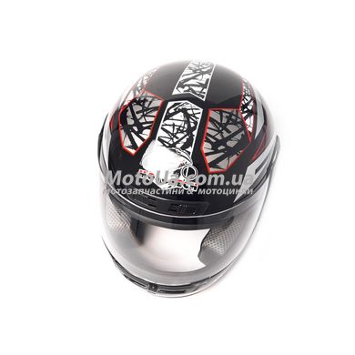 Шлем закрытый WLT-106 (size: M, черный) MotoTech
