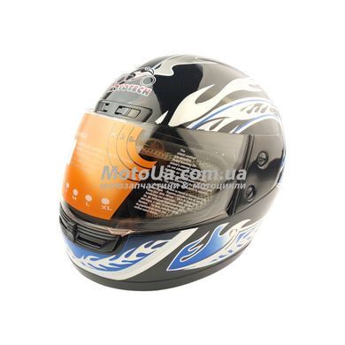 Шолом закритий WLT-106 (size: M, чорний) MotoTech