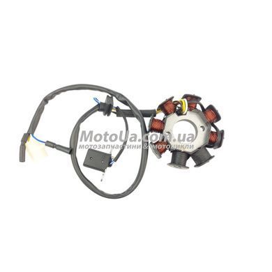 Статор генератора 4T GY6 50 (6+2 катушок, горизонтальне крпілення статора) LIPAI