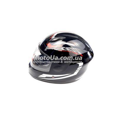 Шлем детский интеграл (mod: F2-801) (size XS, BLACK/RED)