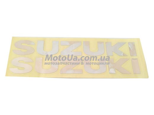 Наклейка SUZUKI (хром большие) HQ287-2шт