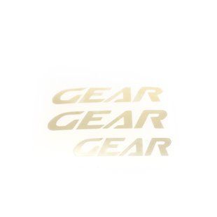 Набір наклейок YAMAHA GEAR (золотисті) &mdash; 3 шт.