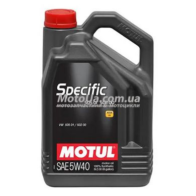 Моторное масло Motul Specific 505-502 5W-40 (5Л, синтетическое), Франция