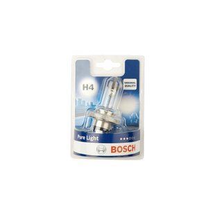 Лампа фары H4 12V 60/55W P43t (Pure light, синяя) BOSCH