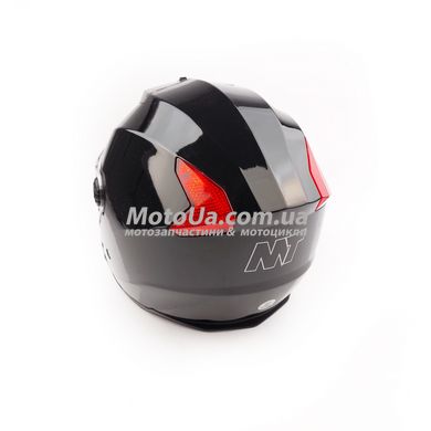 Шлем открытый 858 (size S, черный глянцевый) Mototech
