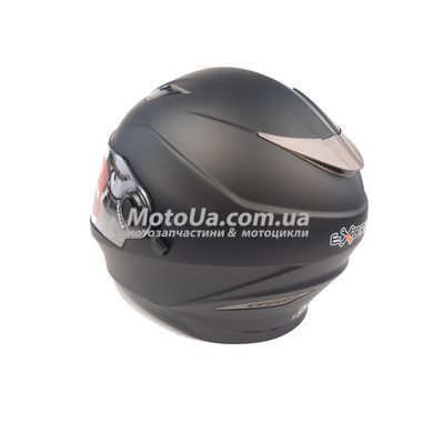 Шолом закритий інтеграл EX-09 (size: XL, чорний + окуляри, матовий) Exdrive