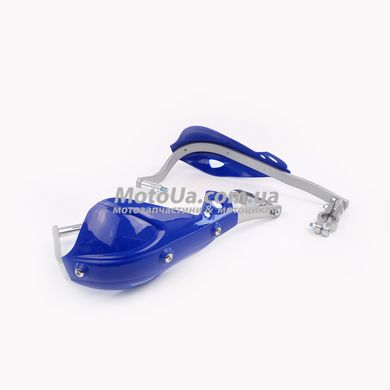 Защита рук на руль мото (mod:08, синие) FHS c металлической защитой