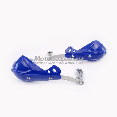 Защита рук на руль мото (mod:08, синие) FHS c металлической защитой