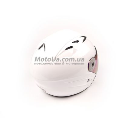 Шлем открытый HF-210 (size: S, белый, тонированное стекло) Mototech