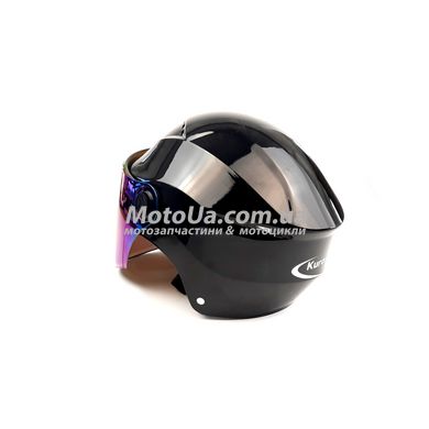 Шлем открытый R5 (size: L, черный глянцевый, тонированное стекло)