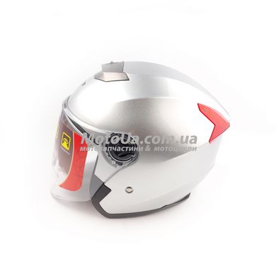 Шлем открытый 858 (size S, серый) Mototech