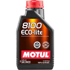 Моторное масло Motul 8100 Eco-lite 0W-20 (1Л, синтетическое), Франция