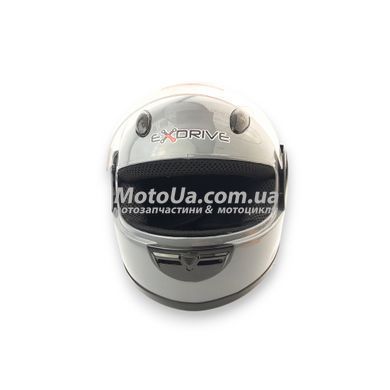 Шлем детский интеграл EXDRIVE (size: XL, серый глянцевый, EX-203)
