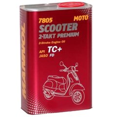 Масло 2T, 1л (синтетика, 7805 Scooter 2-Takt Premium API TC+) MANNOL
