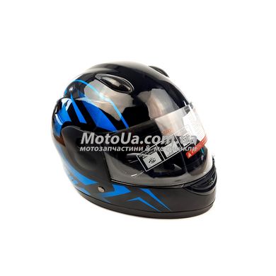 Шлем детский интеграл (mod: F2-801) (size XS, BLACK/BLUE)