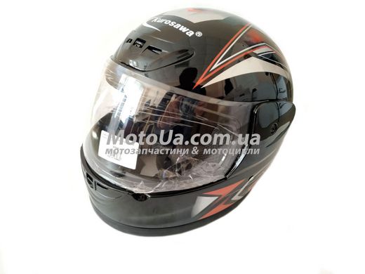 Шлем закрытый 802 (черный) KUROSAWA M-T