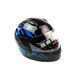 Шлем детский интеграл (mod: F2-801) (size XS, BLACK/BLUE) - 5