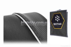 Чехол сиденья Yamaha JOG SA36/39 черный, светоотражающий кант SOTKA