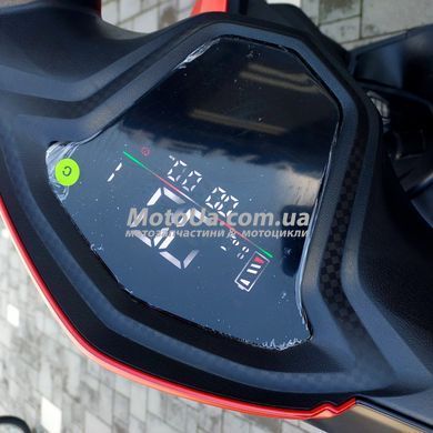 Электроскутер Forte Leon Pro 2500, Черно-красный
