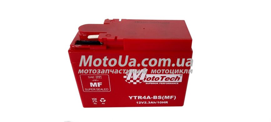 Аккумулятор 2,3A 12V Honda DIO AF-34/35 (YTR4A-BS) Mototech