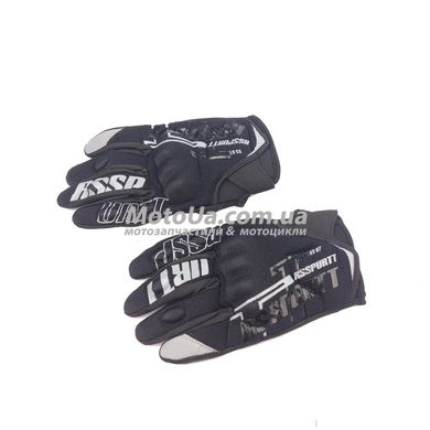 Перчатки Spurtt (size: L, черные, текстиль с накладкой на кисть) RS-07