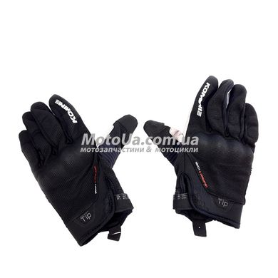 Перчатки Komine (size: M, черные, текстиль с накладкой на кисть, GK-183)