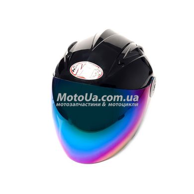 Шлем открытый HF-210 (size: S, черный, тонированное стекло) Mototech