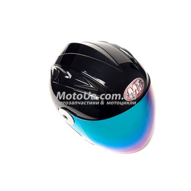Шлем открытый HF-210 (size: S, черный, тонированное стекло) Mototech