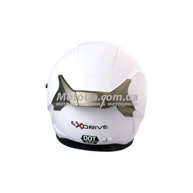 Шлем открытый EXDRIVE + очки (size: XS, белый матовый, EX-586)
