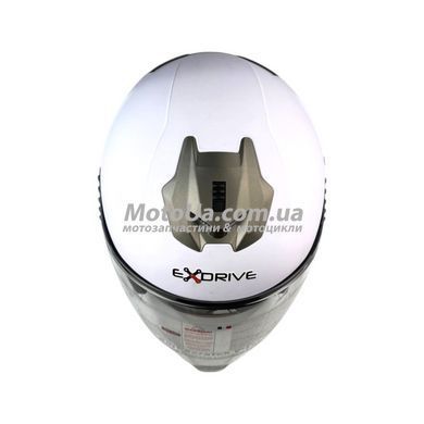 Шлем открытый EXDRIVE + очки (size: XS, белый матовый, EX-586)