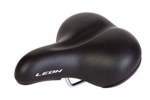 Сідло комфортне з амортизаторами 243*199 K.San YBT-7058 чорне з логотипом LEON