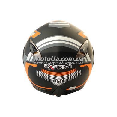 Шолом трансформер EXDRIVE (size: S, чорно-помаранчевий матовий, EX-701, модулятор+окуляри)