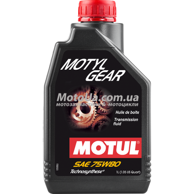Трансмиссионное масло Motul Motylgear 75W-80 (1Л, полусинтетическое), Франция