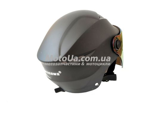 Шлем открытый R5 (size: L, черный матовый, тонированное стекло)