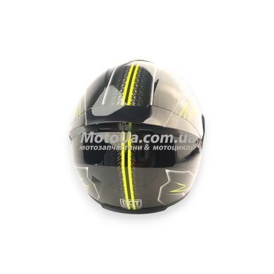 Шолом закритий №111 (29) (size: S, чорно-зелений) MotoTech