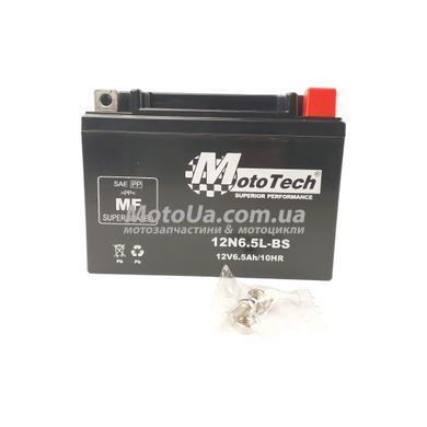 Акумулятор 6,5A 12 V (6,5-BS) Mototech гелевий 140x67x105