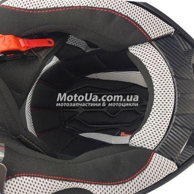 Шолом кросовий AMOQ (size: M, чорно-помаранчевий матовий)