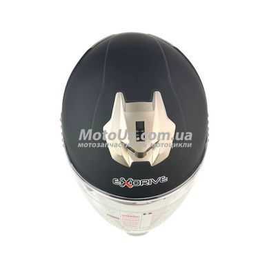 Шолом відкритий EXDRIVE + окуляри (size: M, чорний матовий, EX-586)