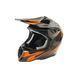 Шолом кросовий EXDRIVE (size: L, чорно-оранжевий глянцевий EX-806 Dazzing) - 2