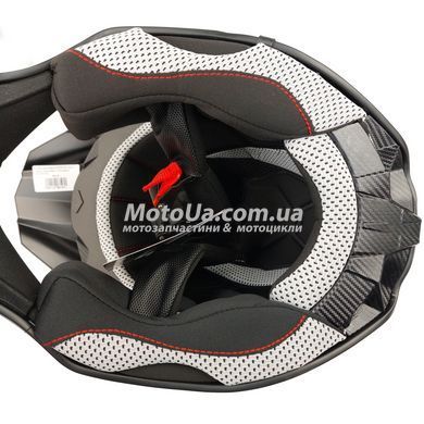Шлем кроссовый EXDRIVE (size: L, черно-оранжевый глянцевый, EX-806 MX)