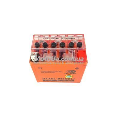 Акумулятор 5A 12V (UTX5L-BS) OUTDO гелевий 113x70x107