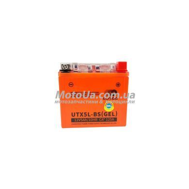 Акумулятор 5A 12V (UTX5L-BS) OUTDO гелевий 113x70x107