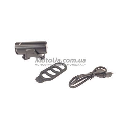Фара вело, время работы до 6час., IPX5, microUSB, крепление на руль, GR10160 Grey's