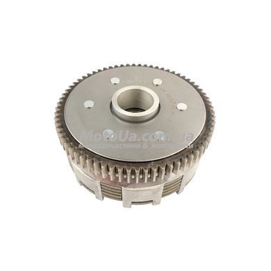 Корзина сцепления (в сборе) CB 200/250 (68 зубов, 6 дисков, 6 болтов), Loncin оригинал