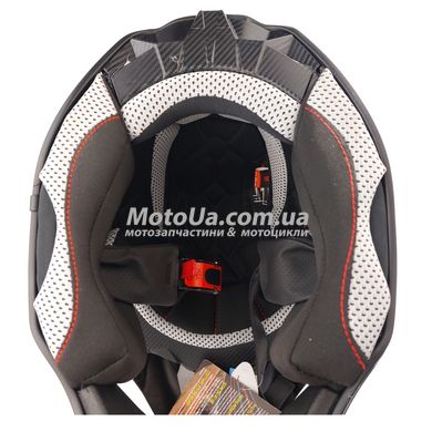 Шлем кроссовый EXDRIVE (size: S, черно-оранжевый глянцевый, EX-806 Spider)