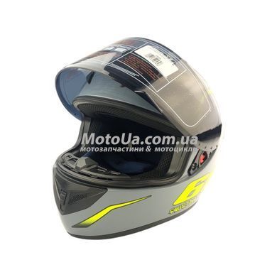 Шлем закрытый №111 (30) (size: L, серо-зеленый) MotoTech