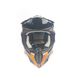 Шлем кроссовый EXDRIVE (size: S, черно-оранжевый глянцевый, EX-806 Spider) - 2